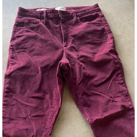 Vintage Universal thread high-rise skinny pants Women’s Sz 8/29 R Red Velvet - Picture 4 of 14